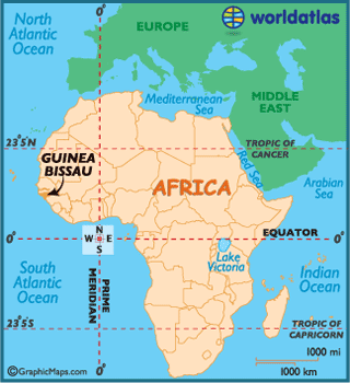 guinea bissau karte afrika